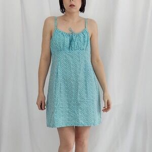 Y2K Blue‎ Cotton Sundress